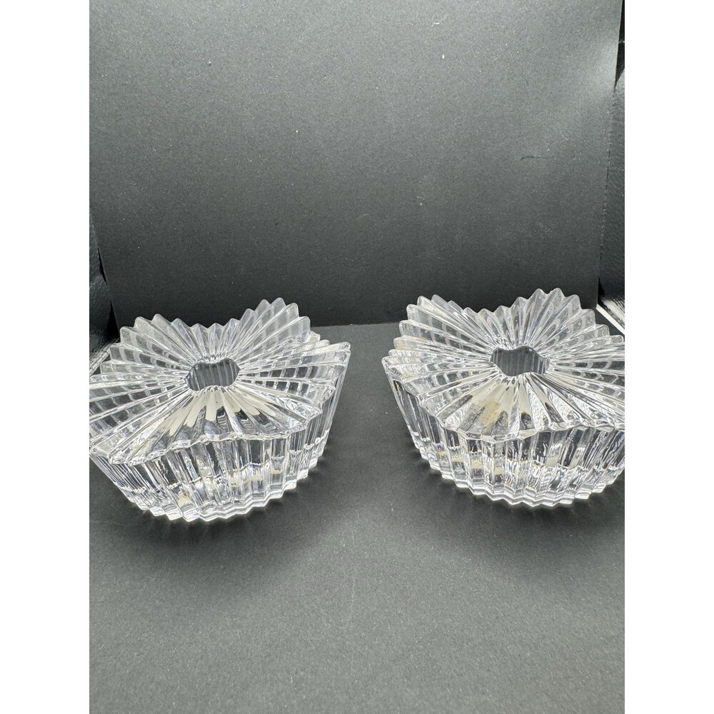 Mikasa Motion Candle Holders.set Of 2 Austria Crystal. See Pics